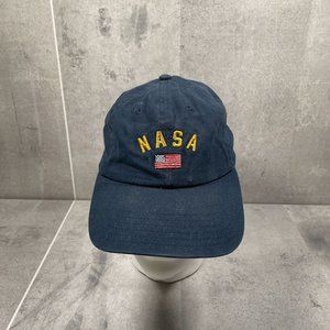Buzz Aldrin NASA United States Flag Navy Baseball Cap - Adjustable - Space